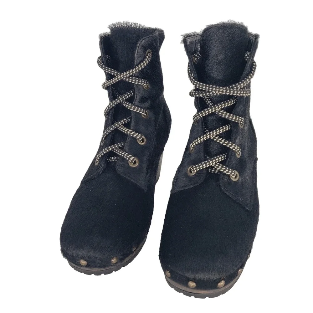 Opening Ceremony Joelle Studded Pony Hair Clog‎ Boots Size 36
